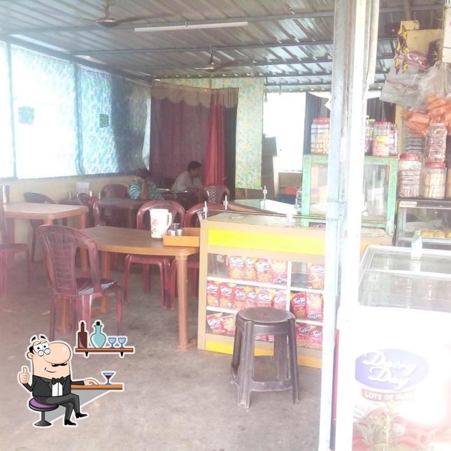 The interior of Kamalakshi tea stall and hotel