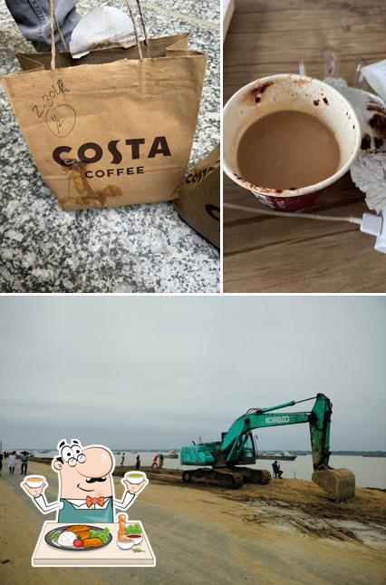 The photo of Costa Coffee’s food and exterior