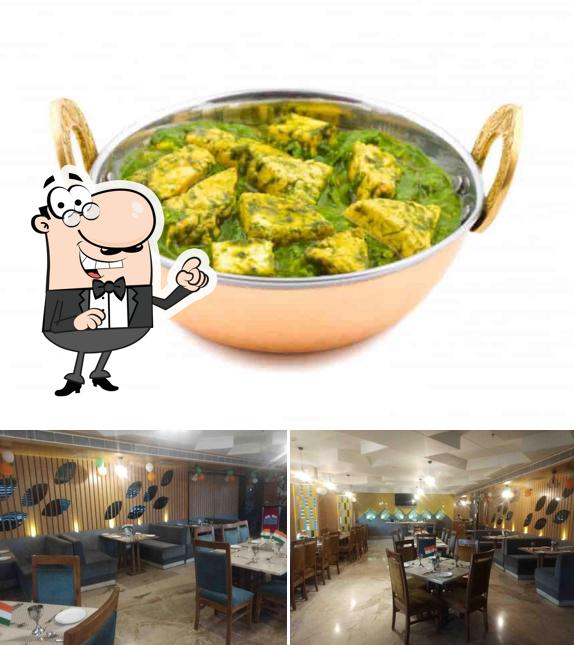 The photo of interior and food at Hotel Narayanam