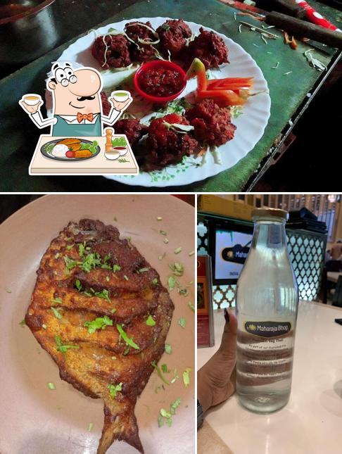 The photo of Maharaja Bhog’s food and beer