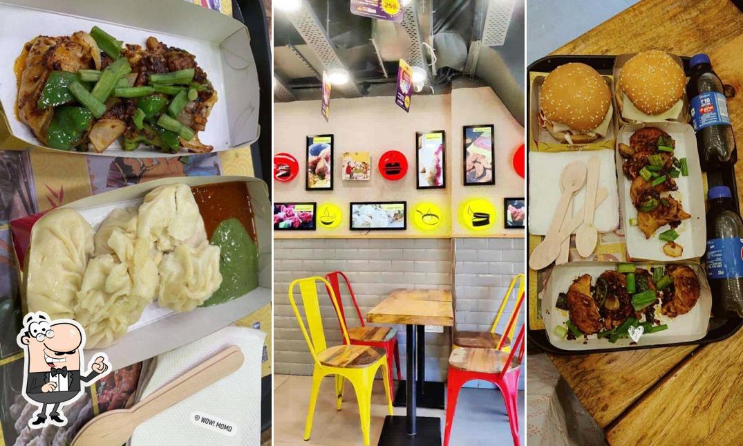 Take a seat at one of the tables at Wow! Momo