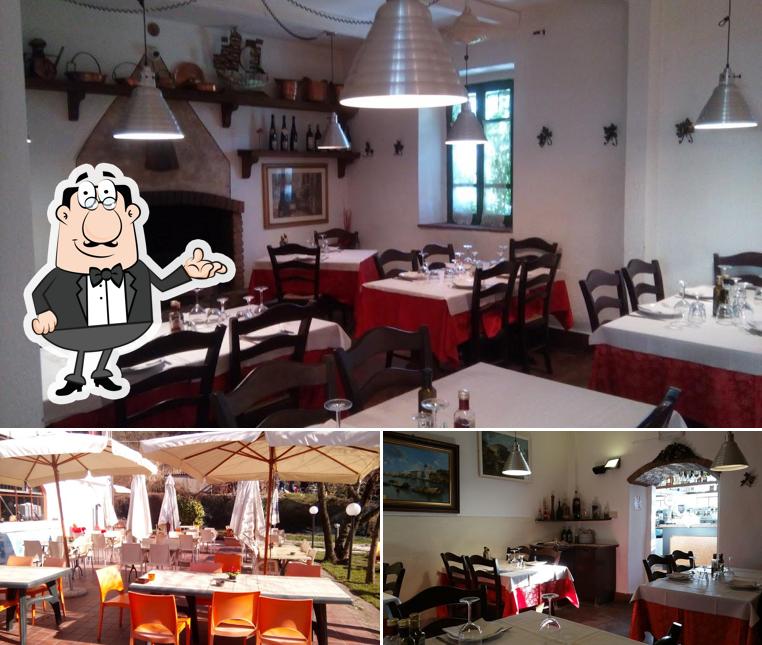 Gli interni di Trattoria Fontanì