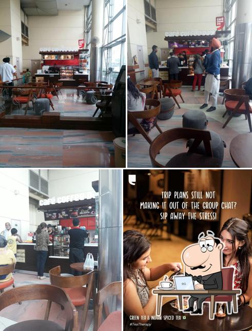 The interior of Café Coffee Day