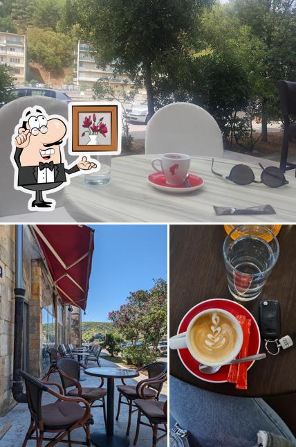 La immagine della interni e cibo di Caffe bar Riva