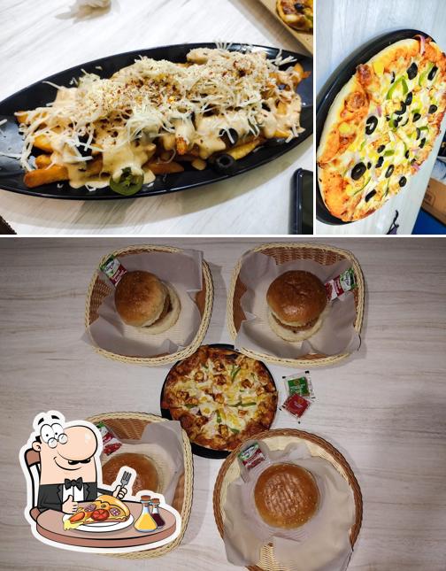 Pick pizza at The brgr shop