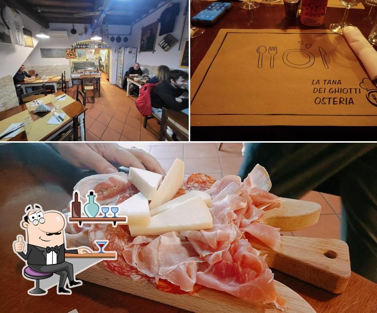 La immagine della interni e cibo di La Tana dei Ghiotti