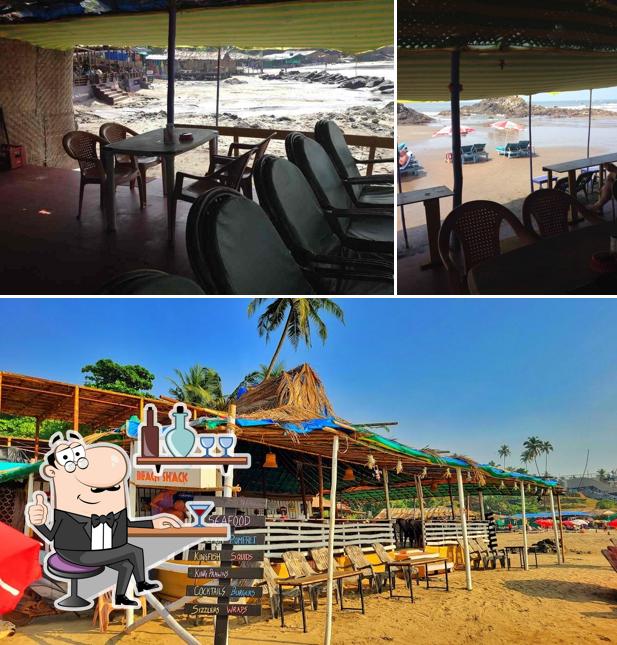 The interior of Om Shiva bar and restaurant