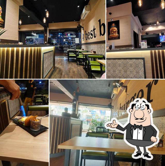 The interior of Burger Lounge Angamaly