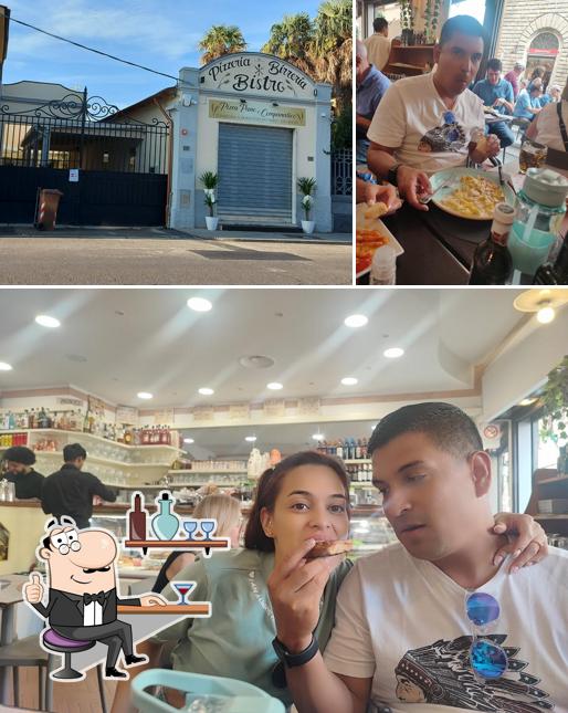 Gli interni di Pizzeria birreria Bistrot