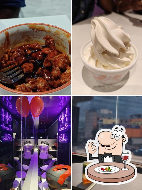 This is the picture showing food and exterior at YoDo