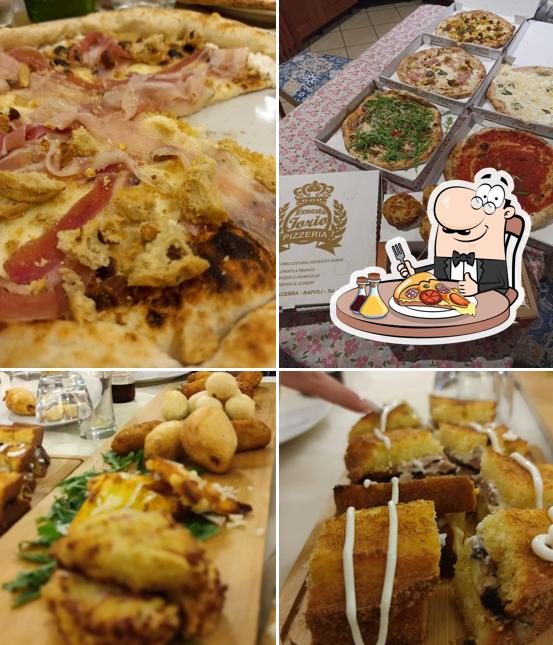 A Pizzeria Ernesto Iorio, puoi goderti una bella pizza