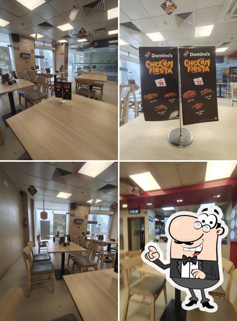 The interior of Domino's Pizza Skardi Plaza, Ghaziabad