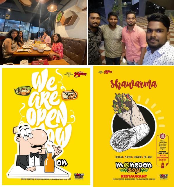 Enjoy a beverage at Monsoon Days