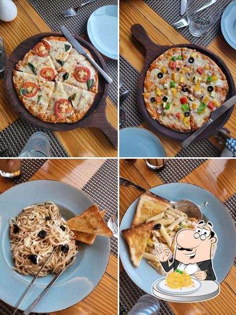Spaghetti carbonara at 360 Degree Hill View Restaurant
