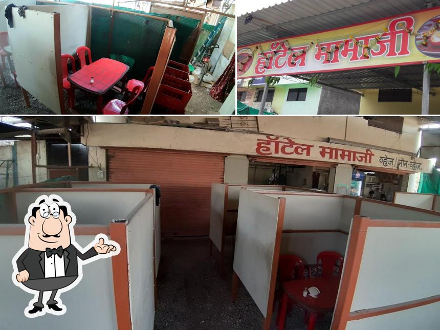 Take a seat at one of the tables at Hotel Mamaji