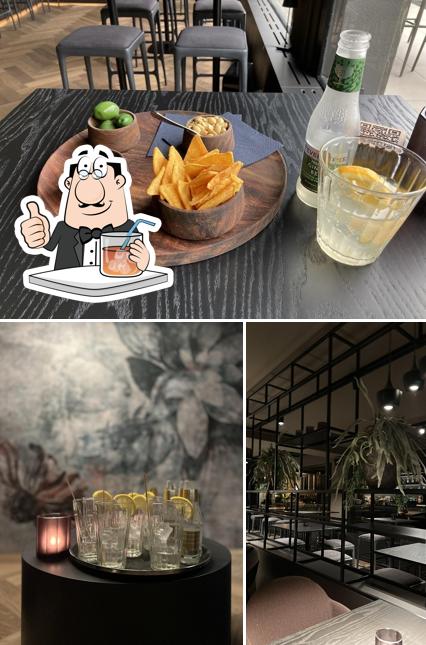 Questa è la immagine che mostra la bevanda e cibo di Stadtrandbar