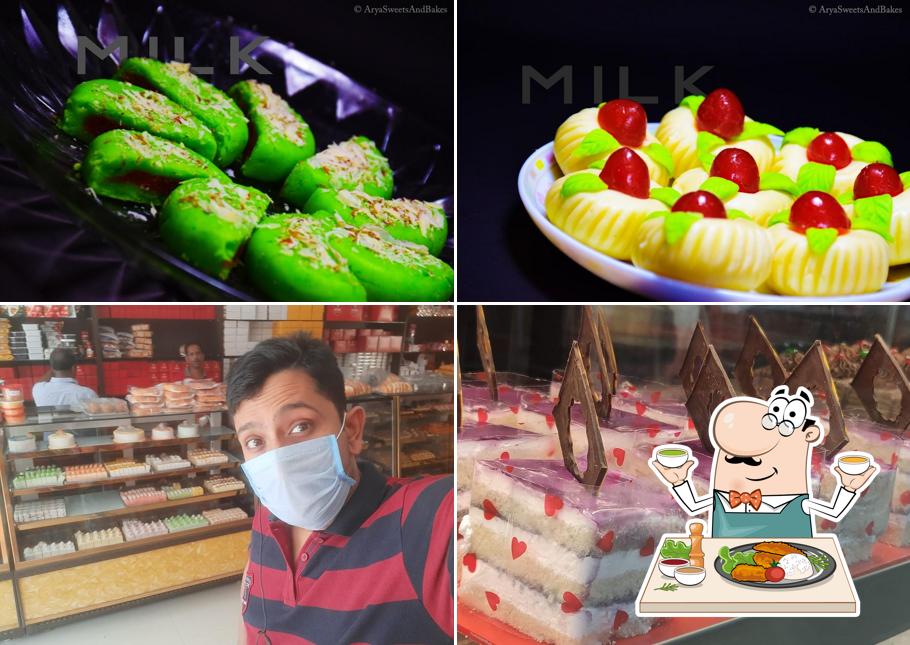 Food at Arya Sweets and Bakes