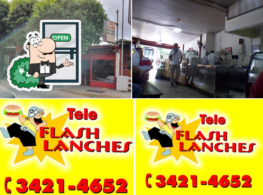 O exterior do Flash Lanches