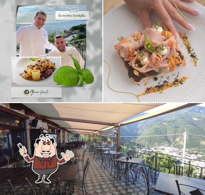La cibo e interni del ristorante