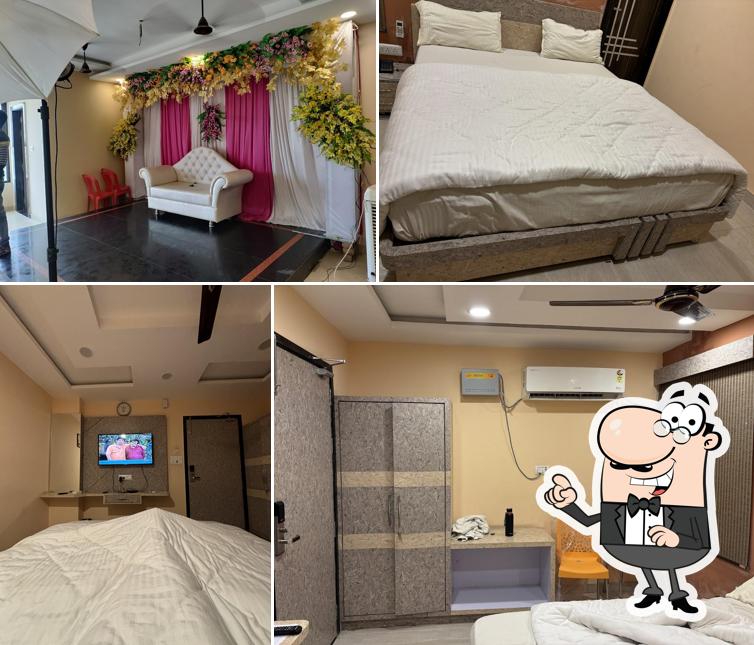 Take a seat at one of the tables at Shree Raghav Palace