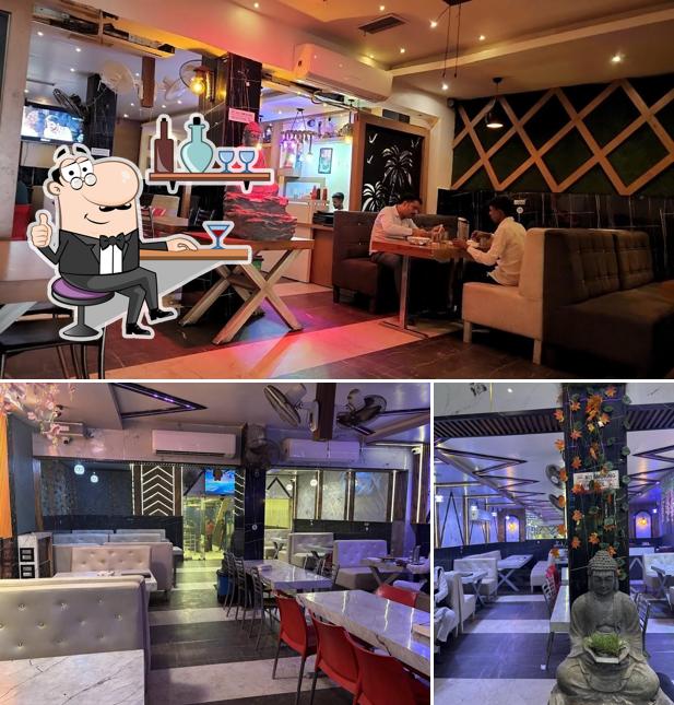 The interior of Panj Tara Dhaba