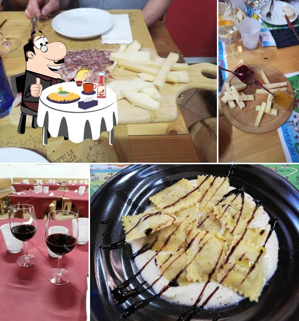 Piatto di formaggi al Agriturismo Faverghera