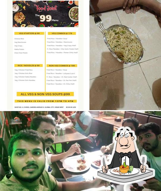 This is the picture showing food and interior at The Food point