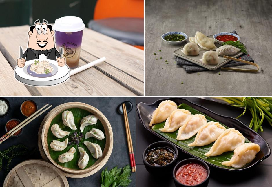 Dumplings at Fat Tiger Sec 28 Faridabad