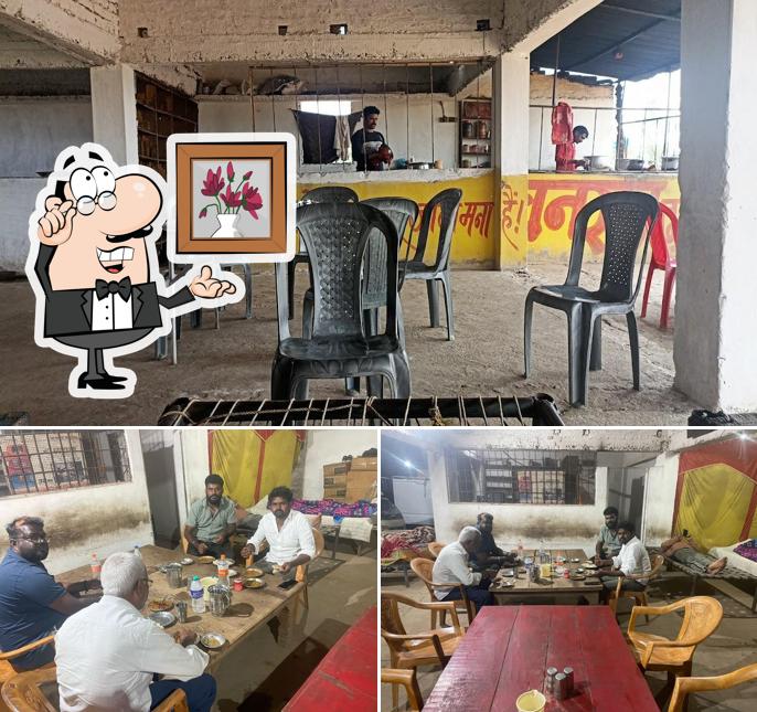 The interior of Vanraaj Dhaba&restaurant normal price