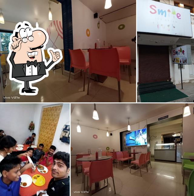 The interior of Smile Restaurant