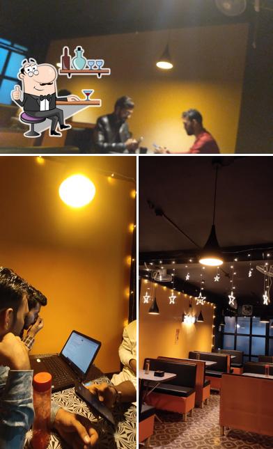 Take a seat at one of the tables at FUSION CAFÉ