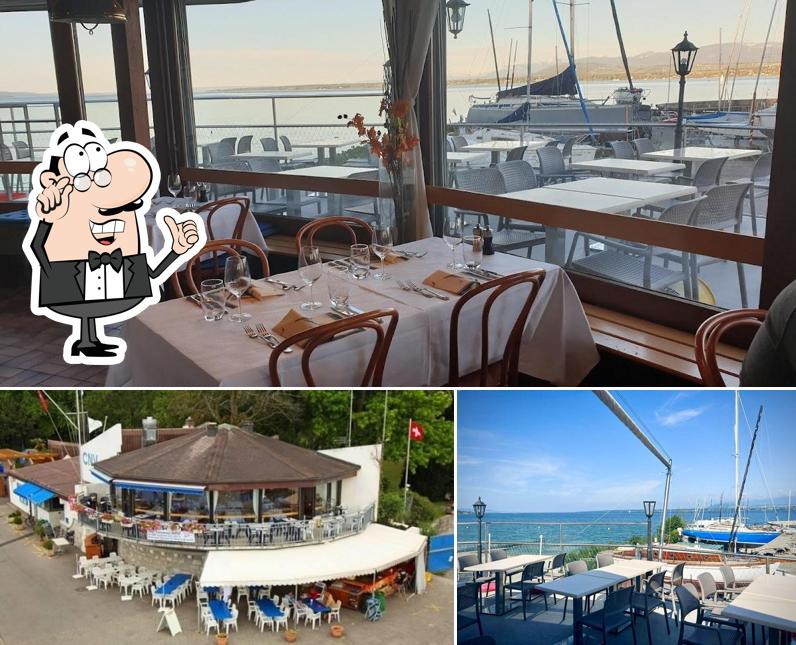 Gli interni di Restaurant Club Nautique de Versoix