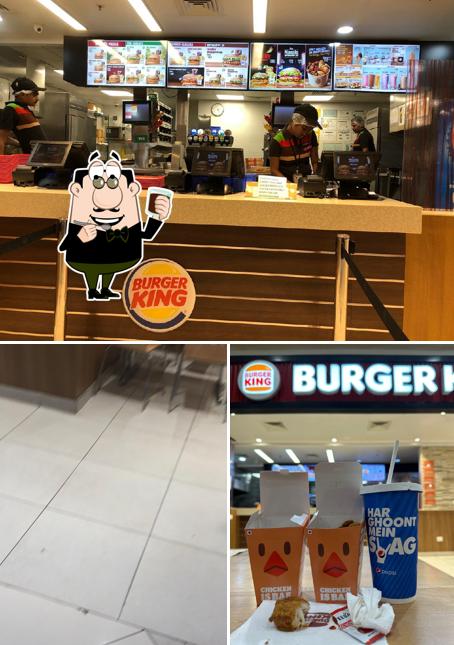 Enjoy a drink at Burger King