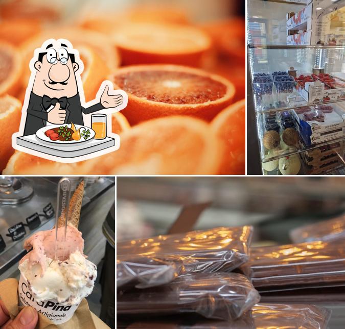 Platti al Gelateria CaraPina