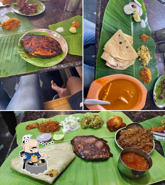 Food at Shri Durga restaurant "fishland"
