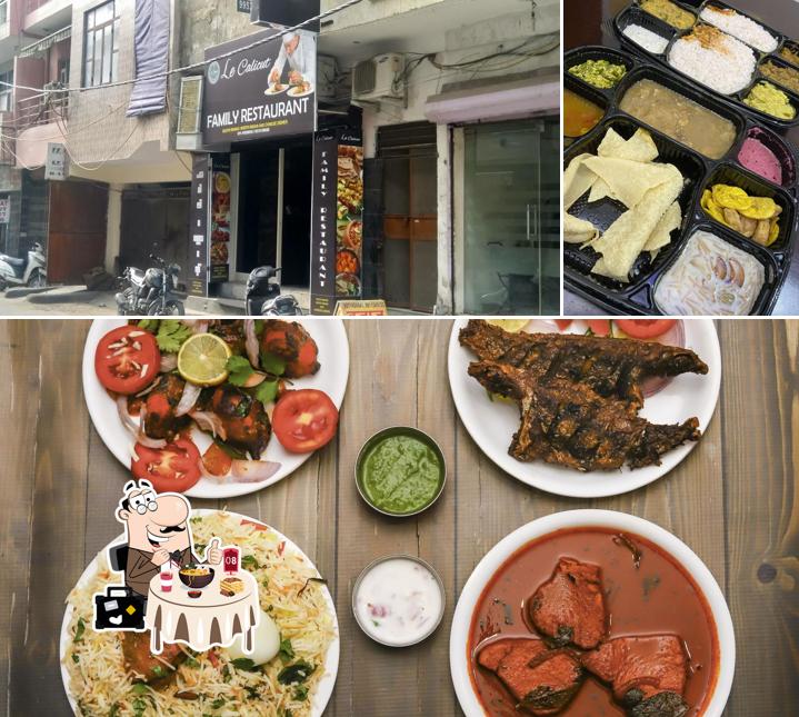 Take a look at the photo showing food and exterior at Le Calicut