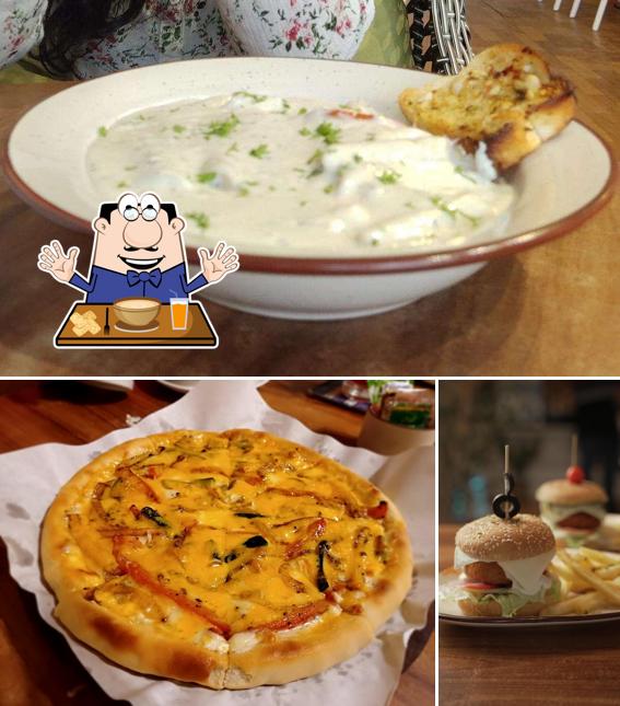 Clam chowder at Brambles Cafe