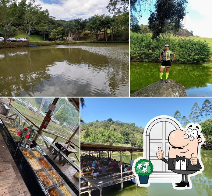 Você pode espairecer no na área externa do Pesque Pague Do Nenem