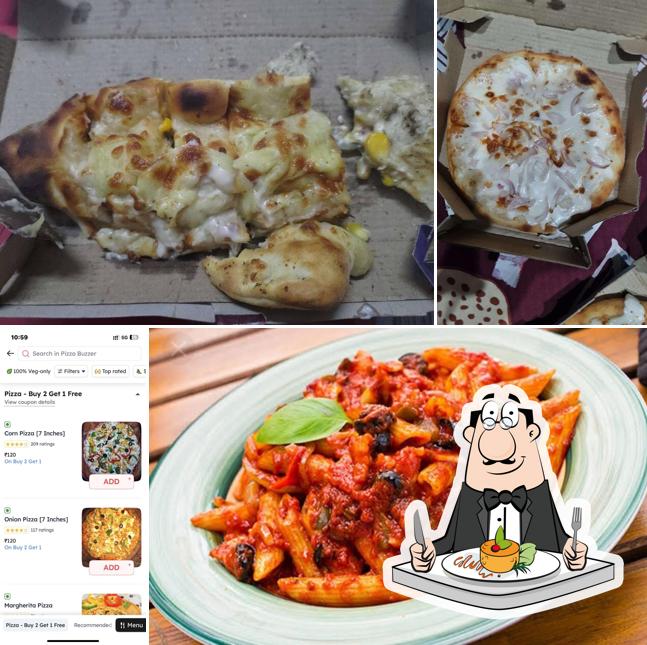 Food at Pizza buzzer