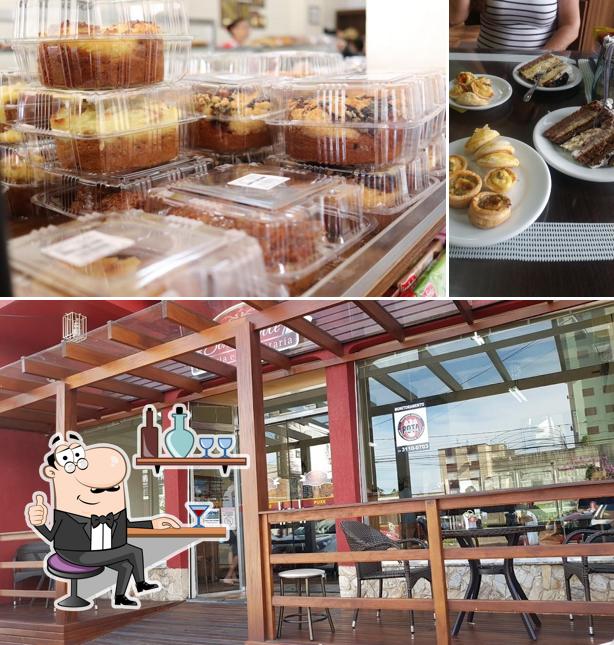 O interior do Sonho Doce Padaria e Confeitaria