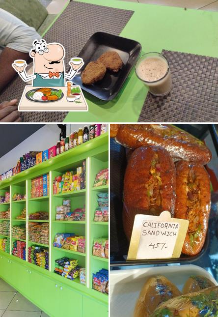 This is the picture displaying food and interior at The Venice Food Hub And Boss Bites Bakers