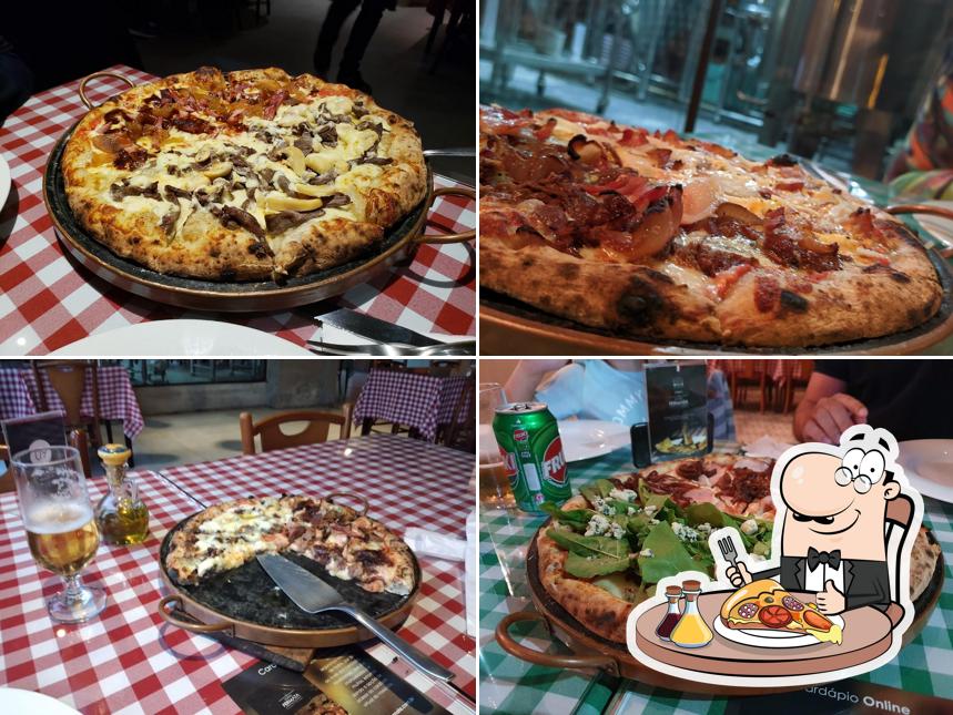 Consiga diferentes variedades de pizza