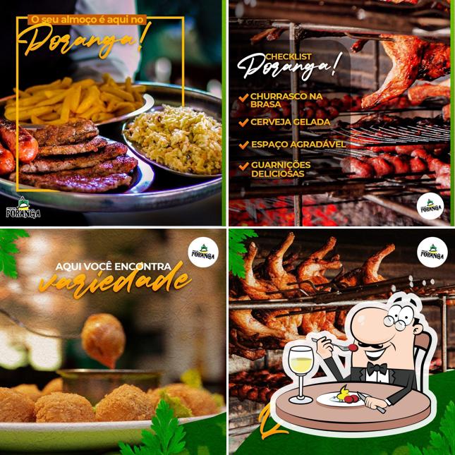 Comida em Churrascaria e Pizzaria Poranga