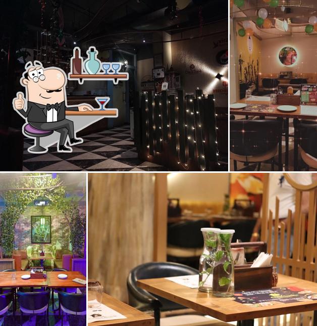 Take a seat at one of the tables at Class bunk cafe & kitchen