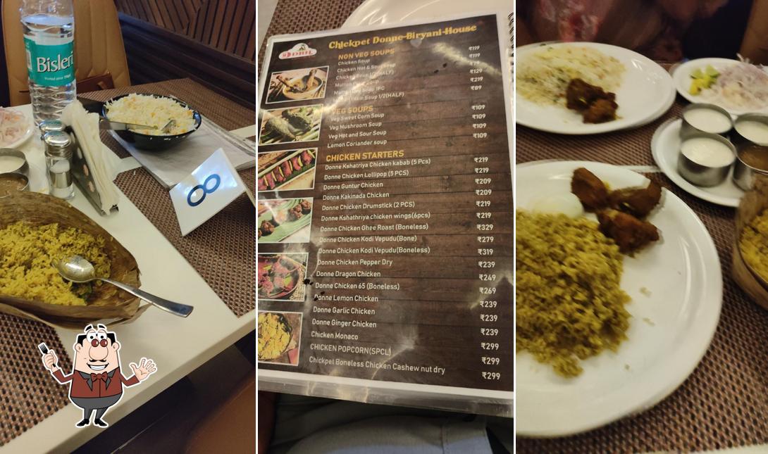 Food at chickpet donne biryani house anakapalle