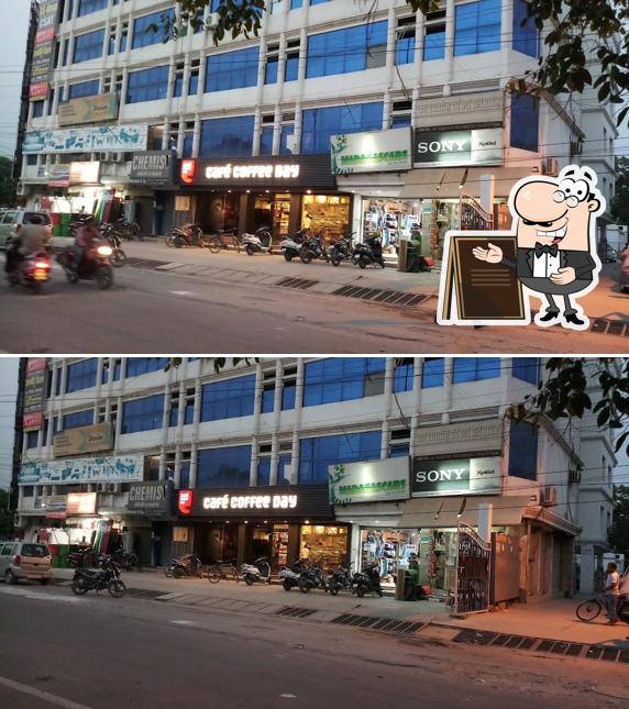 The exterior of Cafe Coffee Day