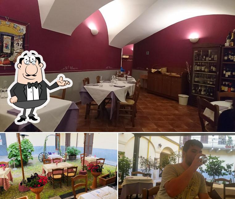 Gli interni di Ristorante X Bacco