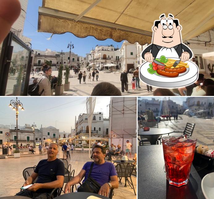 La cibo e interni del ristorante