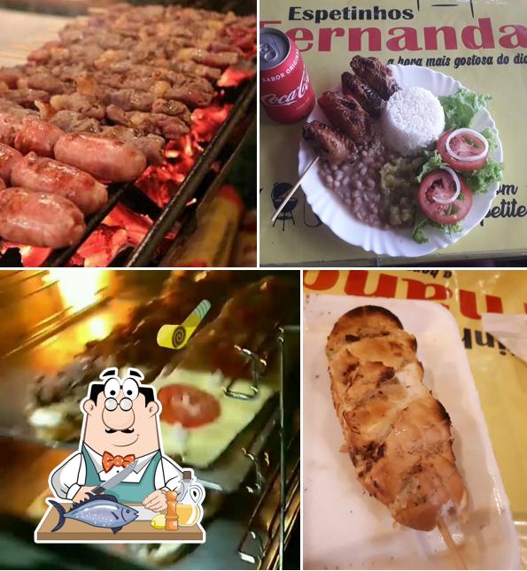 Salmão grelhado em Espetinhos Fernanda
