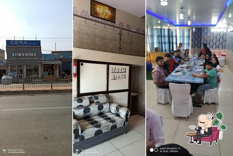 Take a seat at one of the tables at Zaika Restaurant